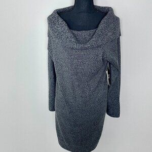 NY & Co Soho NWT Grey Cowl Neck Tunic Sweater Size L